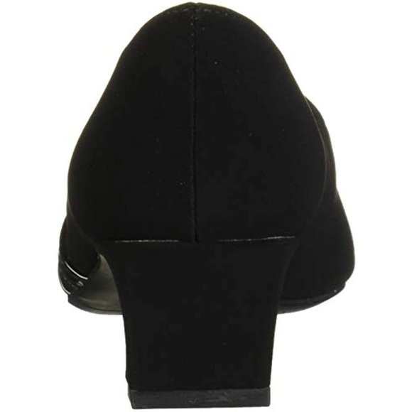 Easy Street Women's Entice Dress Shoe Pump, Black Suede, 11 M US - Picture 3 of 8